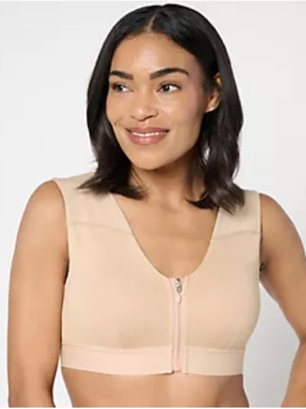 Lot of 2 Tommie Copper Shoulder Support Bra with Front Zipper - XL